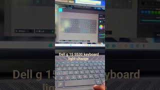 Dell g 15 5530 keyboard light change  keyboard light change gamming laptop [upl. by Darwin511]