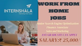 WORK FROM HOME JOBS FRESHERS ANY GRADUATE CAN APPLY SALARY 25000 PER MONTH [upl. by Oivlis]