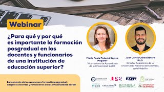 Webinar Formación Posgradual G8 [upl. by Lamarre]