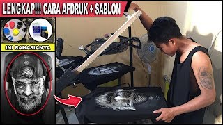 LENGKAP Cara Sablon Kaos  Afdruk Film  Tutorial Sablon Manual [upl. by Ainet]