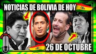 NOTICIAS DE BOLIVIA DE HOY 26 DE OCTUBRE 2024 🇧🇴 Noticias de Bolivia 26 De Octubre🎤 ALERTA [upl. by Adnoval123]