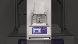 Operation of the sponge foam indentation hardness tester machine [upl. by Santa306]