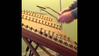 Bachs Bourée in Em on Dulcimer [upl. by Acirtap]