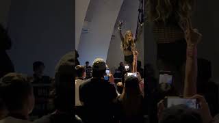 Carmen Electra posing for photographs ￼Guns N’ Roses show at the Hollywood bowl [upl. by Ewald]