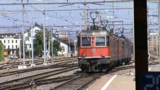 SBB Re 66 quot11612 Regensdorfquot amp quot11684 Uznachquot fahren vorbei [upl. by Ailgna]