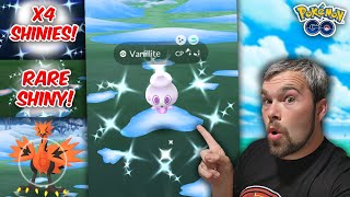 Shiny Vanillite Success I got Very Lucky with THIS Pokémon GO [upl. by Campos93]