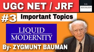 Zygmunt Baumans Liquid Modernity  SGSOCIOLOGY  jrf sociology [upl. by Dawaj498]