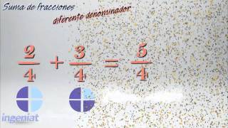 Suma de fracciones diferente denominador [upl. by Seyah]