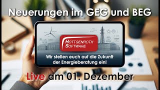 Alles über GEG und BEG Livestream zur Vorbereitung auf die Energieberatung der Zukunft [upl. by Karol594]