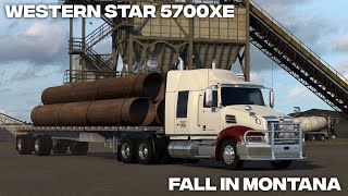 Western Star 5700XE  Northern Montana  Fall in the Plains [upl. by Garnette]