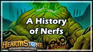 Hearthstone A History of Nerfs [upl. by Ahsinaw294]