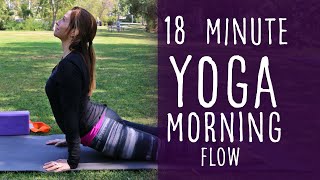 20 Minute Morning Yoga Vinyasa Flow  Fightmaster Yoga Videos [upl. by Htennek]