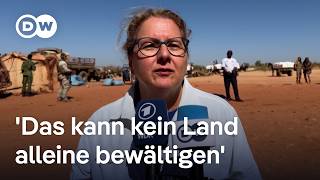 Flucht aus dem Sudan in den Tschad Deutschland verspricht MillionenHilfe  DW Nachrichten [upl. by Yrrot906]