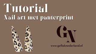 Nail art met panterprint 3 manieren en extra tips [upl. by Mella]