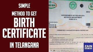 Birth certificate online apply in telangana [upl. by Platto]