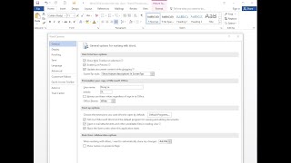 12 Word 2016 Thẻ file  Options  General  cài đặt cơ bản trong Word Office [upl. by Volney]