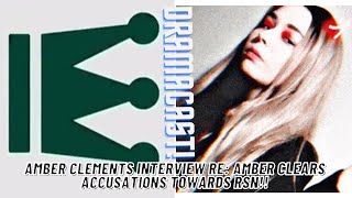 AMBER CLEMENTS CLEARS ACCUSATIONS TOWARDS RSN Admits She Lied [upl. by Krispin]