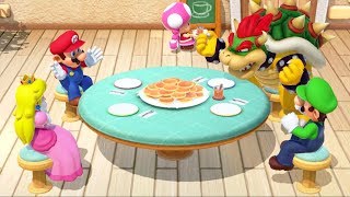 Super Mario Party  All Food Minigames [upl. by Edla898]