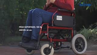 SILLA DE RUEDAS MOTORIZADA con plegado super compacto S1105PL [upl. by Salta]