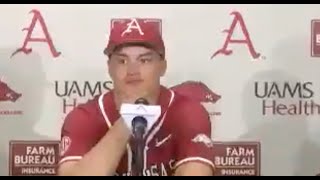 Arkansas Players Postgame  Arkansas 11 Murray State 1 [upl. by Montgomery]