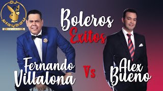 ALEX BUENO VS FERNANDO VILLALONA EN BOLEROS EXITOSALGO ESPECIAL👑 [upl. by Arodoet]