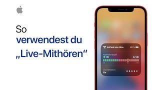 So verwendest du „LiveMithören“  Apple Support [upl. by Giardap]