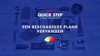 Een beschadigde laminaatplank vervangen  QuickSteptutorial [upl. by Noyes607]