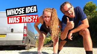 A new daily challenge with INSANE VIEWS  Vanlife in Croatia [upl. by Ynar]