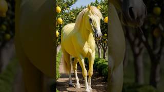 A White Horse Transforms Into a Yellow Color [upl. by Erica]