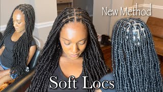 The BEST Way To Do Knotless Soft Locs No Knots No Nail Glue No Got2B  Detailed Softlocs Tutorial [upl. by Sergo]