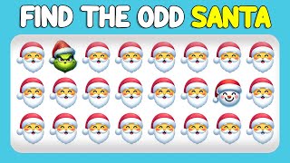 Find the ODD One Out  Christmas Edition 🌲🎅 Emoji Quiz  Easy Medium Hard [upl. by Bridie736]