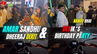 Meeting Amar Sandhu amp Dheeraj Dixit Night Ride to Deviks Birthday Party 😍 z900 kawasaki [upl. by Wanyen]