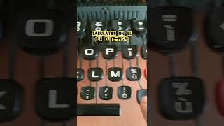 NAKED TYPEWRITER  OLIVETTI LETTERA 32 DL 27 [upl. by Orelu462]