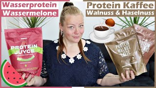 PROTEIN KAFFEE Walnuss amp Haselnuss 🌰 PROTEIN JUICE Wassermelone 🍉  TEST [upl. by Anpas]