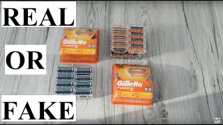 REAL OR FAKE Gillette Razor Blades Fusion Proglide [upl. by Metzgar36]