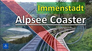 Deutschlands längste Sommer Rodelbahn in Immenstadt der Alpsee Coaster an der deutschen Alpenstraße [upl. by Anwahsak]