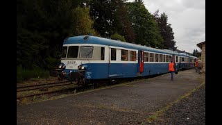 Langogne  Mende en cabine de lautorail X 2914  vidéo 313 HD [upl. by Connel]