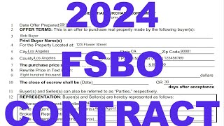 2024 ForSalebyOwner Purchase Agreement Real Estate Contract [upl. by Naujd]