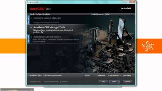 Demo Installing AutoCAD 2012  Part 1 [upl. by Wan]