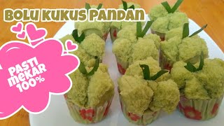 RESEP BOLU KUKUS PANDAN DARI TINTIN RAYNER  CARA MEMBUAT BOLU KUKUS MEKAR NO SPRITE [upl. by Herzen587]