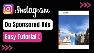 How to do Sponsored Ads on Instagram [upl. by Kavanaugh]