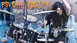 ¡PSYCHOSOCIAL EN BATERIA Slipknot Drum Cover  Eddie Warboy [upl. by Nosmirc]