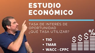 TASA DE INTERÉS DE OPORTUNIDAD ¿QÚE TASA UTILIZAR PARA EVALUAR MI PROYECTO  Estudio Económico [upl. by Langbehn]