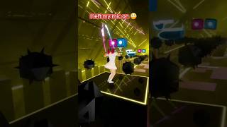 MIC ON BlingBangBangBorn MASHLE OP2 DANCE BEAT SABER VR TikTok Kpop Songs Mixed Reality [upl. by Yeclek]