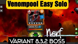 Venompool Easy solo  Venompools Vengeance  variant 832  Deadpoolooza [upl. by Einnaj474]