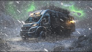 Surviving my 1st Winter of Extreme Van Life Blizzard Snow Storm Camping Freezing Cold Documentary [upl. by Aubrette]