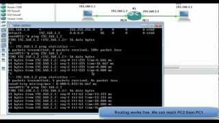 Basic Cisco Router Configuration with two Hosts on GNS3 [upl. by Solange]