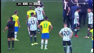 Brazil vs Argentina gets interrupted [upl. by Imhskal356]