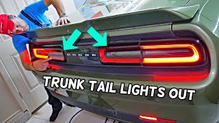 DODGE CHALLENGER TRUNK TAIL LIGHTS DO NOT WORK TRUNK LIGHTS NOT WORKING [upl. by Vidovic]