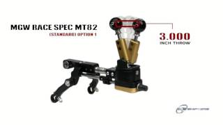 MGW Shifters  MT82 Race Spec Throw Options [upl. by Eynaffit280]